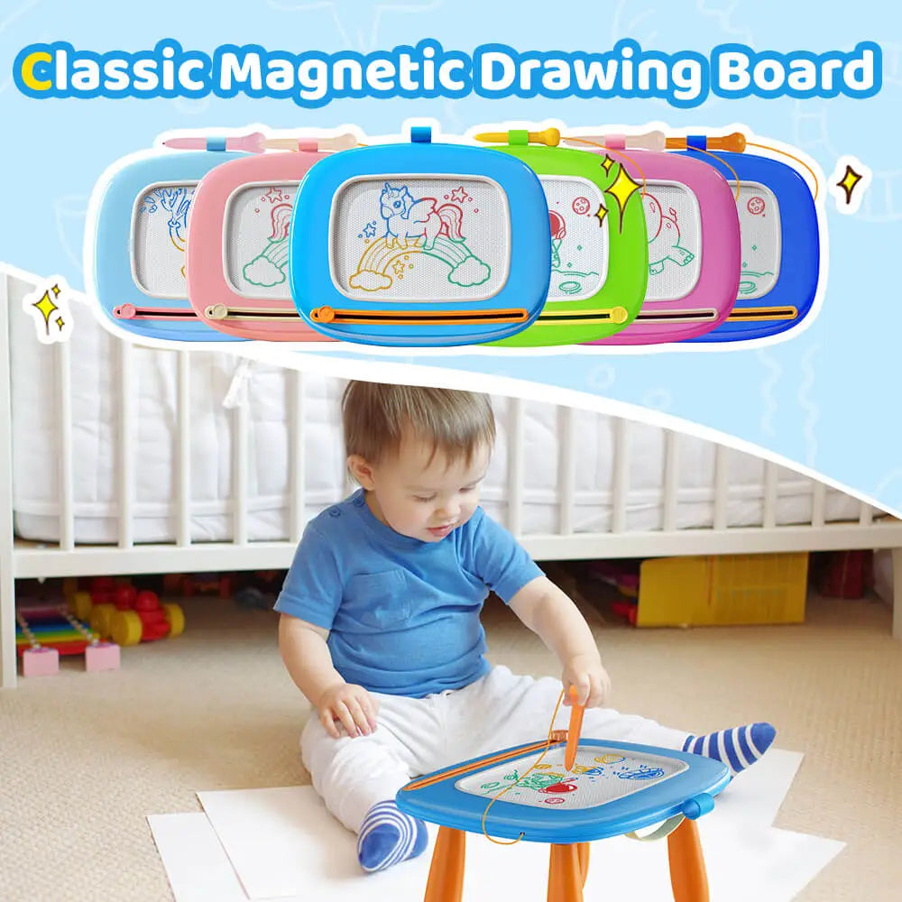 Kikidex Toddler Toys Magnetic Drawing Board Leaning Education Toys