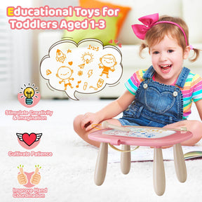 Kikidex Toddler Toys Upgraded Magnetic Drawing Board Toys for Toddlers 1 2 3 Year Olds Birthday Christmas Gifts