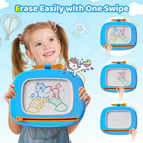 Kikidex Toddler Toys Upgraded Magnetic Drawing Board Toys for Toddlers 1 2 3 Year Olds Birthday Christmas Gifts